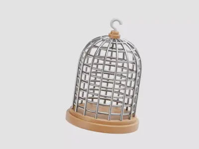 Bird Cage 3d model Low-poly 3D model purchase