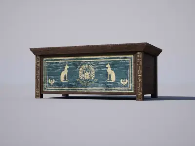 Egyptian Table Low-poly 3D model buy