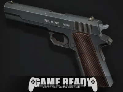 Small Weapon Pack vol 01 - Low Poly Game Ready