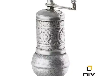 Antique Pepper Grinder 3D model