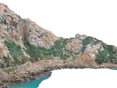  Mountain cliff tropical island 