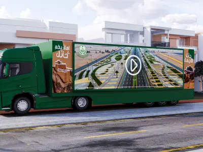 Advertisement bus  3D model 3D model