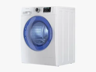  Samsung White Front Load Washer and Dryer 
