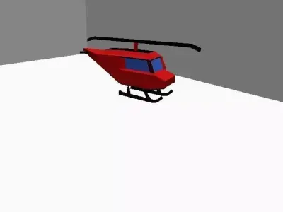 Low poly helicopter Low-poly 3D model from CGTrader