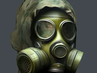 Helmet 3d model military combat Military Low-poly  Low-poly 3D model purchase