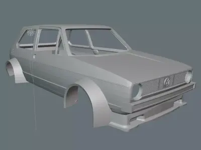 VW Golf Body for Turbo Racing 1 76 scale RC cars  3D print model