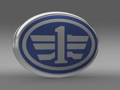 faw logo 3D model by Sergey