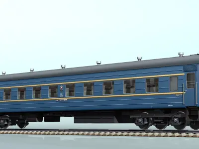 railcar CMV LVZ Low-poly 3D model