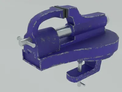 warehouse old table press Low-poly 3D model