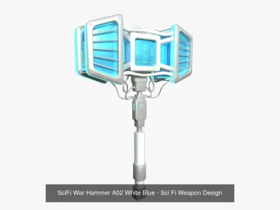 10 SciFi War Hammers A Collection - Sci Fi Weapon Design 3D Model Pack purchase