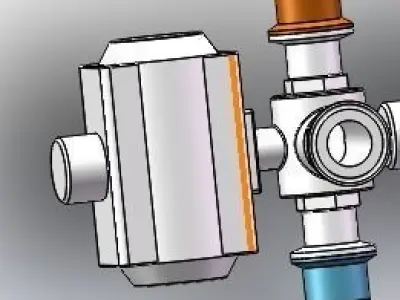 Filling liquid module 3D model