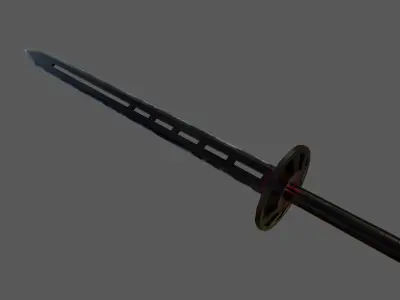 Sword samurai Low-poly 3D model purchase