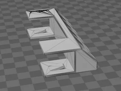 Cable-Holder plastic part 3D print model