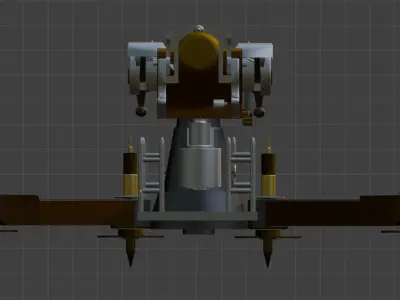 Cannon ww1 3D model