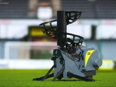 SKLZ Catapult Baseball Pitching Machine Grey 3D model