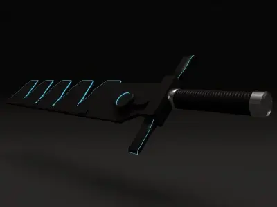 scifi sword 001 Free low-poly 3D model