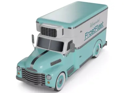 Refrigerated Truck 3D model PBR
