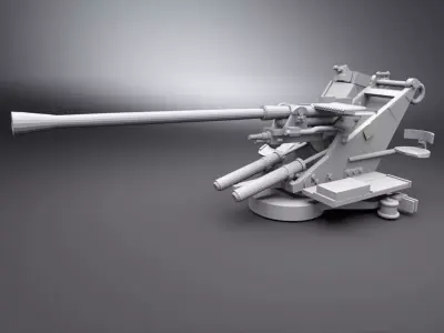 Flak 37 Scale Model 3D print model