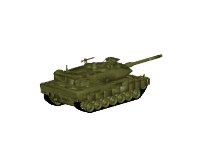 Leopard 2 battle tank 3D model