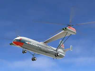 Mil V-12 Helicopter  purchase 3D model