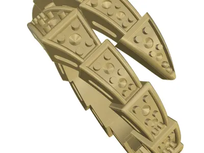 Snake Ring 3D print model