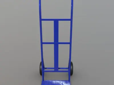 Sack Truck Low-poly 3D model