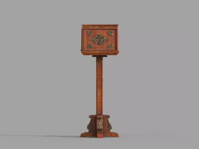 Bible book wooden stand  3D model