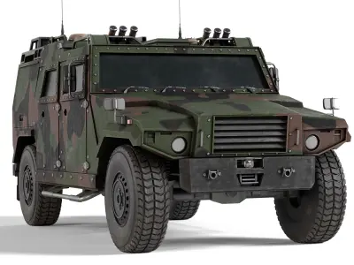 Mowag Eagle IV Infantry Mobility Vehicle Low-poly 3D model
