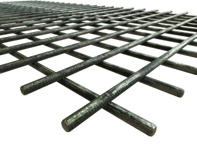 Concrete rebar mesh Low-poly 3D model