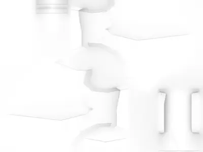 low poly AR vr axe Low-poly 3D model