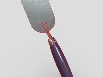 Plaster Spatula Low-poly 3D model