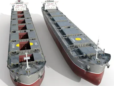 Bulk carrier  3D model