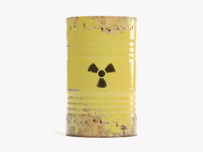 -Toxic Barrel- Low-poly 3D model