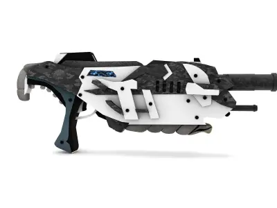 Futuristic Gun -2 - Exclusive Design Free 3D model