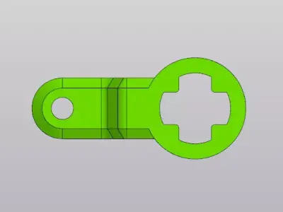 Iveco Truck Door Lock Mechanism - 3D Printable Part 3 3D model