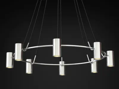 Chandelier CHAMPEAUX Low-poly 3D model