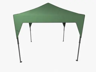 Pop Up Canopy Green Low-poly 3D model