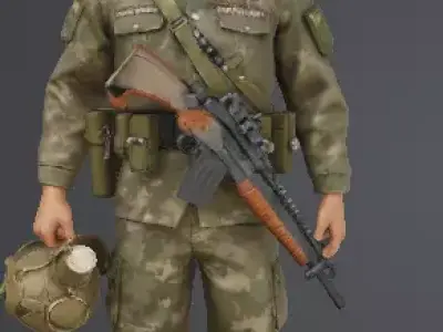 army soldier 3D model
