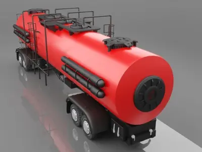 Tanker truck 3D model