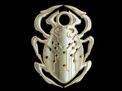 Blue Beetle Pendant 3D print model