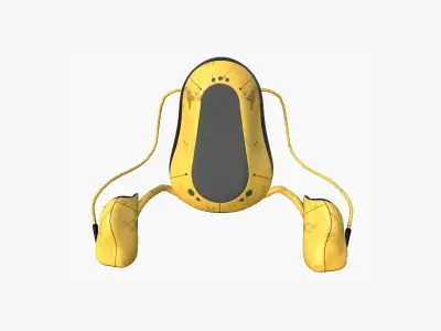 Jetpack H05 Yellow Black - SciFi Character Design Low-poly 3D model
