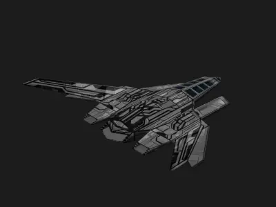 AES-1 Spaceship 3D model