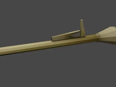 WWII German Panzerfaust Anti-Tank Weapon Model Free low-poly 3D model