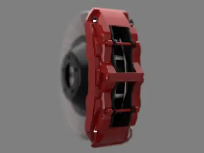 Car Caliper Brake Free 3D model