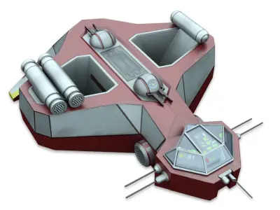 Starter ship 3D model