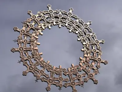 Vortex Golden Ring 3  3D model