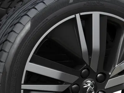 Peugeot wheels 3D model by zifir3d