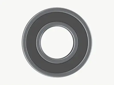 Ball bearing metal 02 3D model