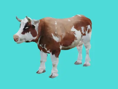 cow lowpoly 3d model 3D model