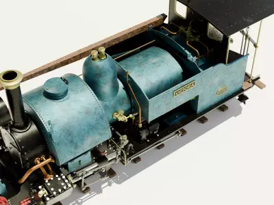 Steam Locomotive 3D model order